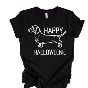 Dog Lover Tshirt Happy Halloweenie Unisex Tshirt Weiner Dog Lover Tee